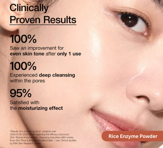 benefits of Anua's Rice Enzyme Powder with clinical results.