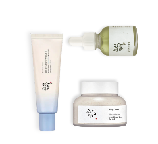 Sensitive skin solution kit: Beauty of Joseon sunscreen, serum, and mask for redness, dryness, and dullness. Available in UAE.