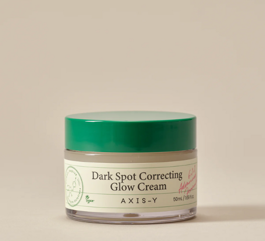 Axis-Y Dark Spot Correcting Glow Cream for brightening and hydrating skin. Fades dark spots and acne marks. Free UAE delivery.
