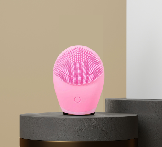 Silicone Electric Facial Cleansing Brush, designed for deep yet gentle facial cleansing, exfoliation, and improved skin glow.