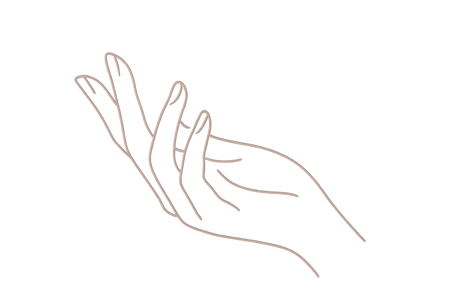 only the outline of the hand 
backgound color should be transparent 